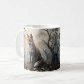 Mystischer Wald Fuchs Kaffeetasse (Vorderseite Links)