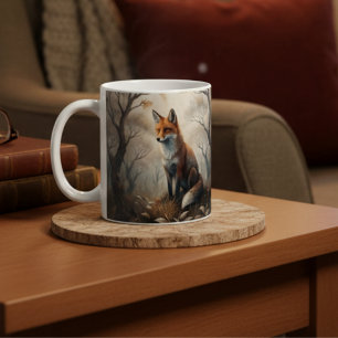 Mystischer Wald Fuchs Kaffeetasse