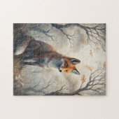 Mystischer Wald Fuchs Puzzle (Horizontal)