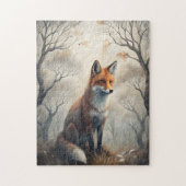 Mystischer Wald Fuchs Puzzle (Vertikal)
