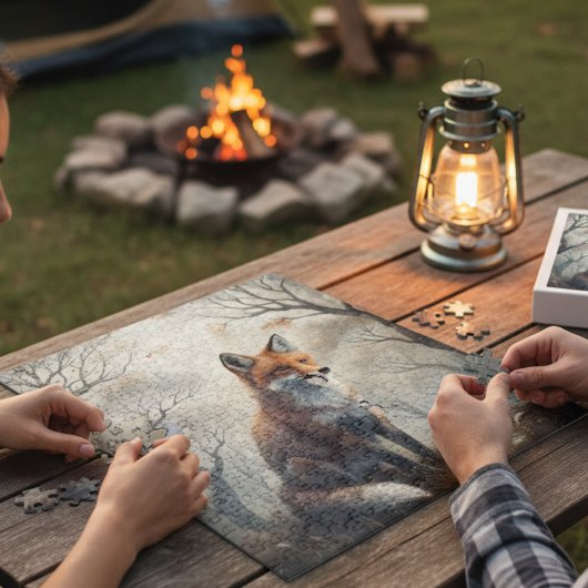 Mystischer Wald Fuchs Puzzle