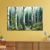 Mystischer Wald Leinwanddruck (Insitu (Wohnzimmer))