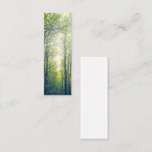 Mystischer Wald Mini Visitenkarte (Vorne/Hinten)