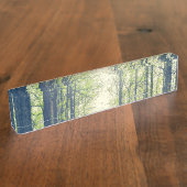 Mystischer Wald Namensplakette (Seite)