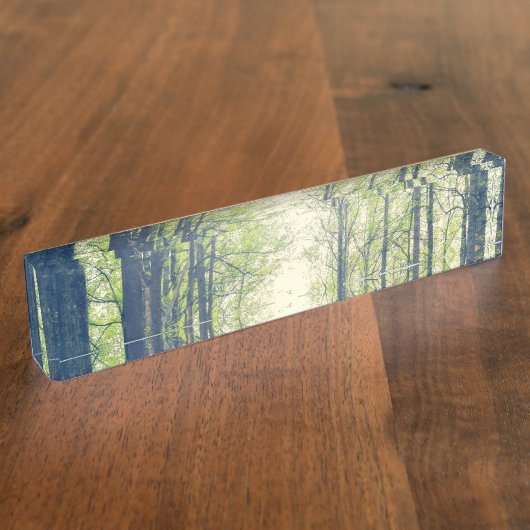 Mystischer Wald Namensplakette (Seite)