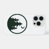 mystischer Wald Natur-Abenteuer Camping-Karte iPhone Hülle (Rückseite (Horizontal))