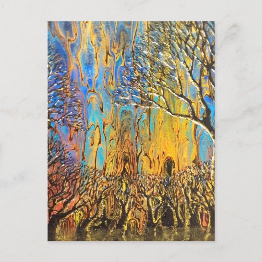 Mystischer Wald Postkarte (Vorderseite)