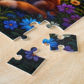 Mystischer Wald Wasserfall Puzzle (Seite)