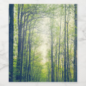 Mystischer Wald Weinetikett (Einzelnes Label)