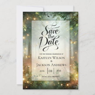 Mystischer Wald Wiesen Zauber Save The Date