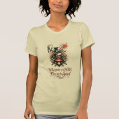 Mystischer Waldgeist Illustration T-Shirt (Vorderseite)