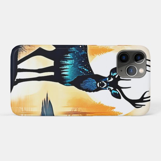 Mystischer Waldhirsch Case-Mate iPhone Hülle (Rückseite (Horizontal))