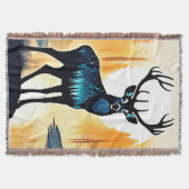 Mystischer Waldhirsch Decke (Vorderseite)