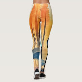 Mystischer Waldhirsch Leggings (Rückseite)