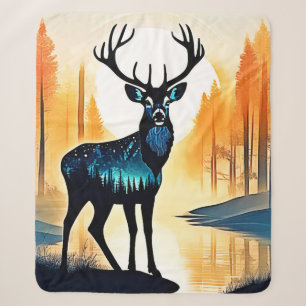 Mystischer Waldhirsch Sherpadecke