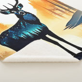 Mystischer Waldhirsch Sherpadecke (3/4)