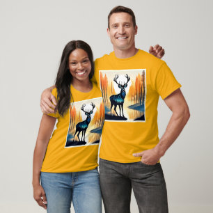 Mystischer Waldhirsch T-Shirt