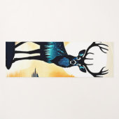 Mystischer Waldhirsch Yogamatte (Vorderseite (Horizontal))