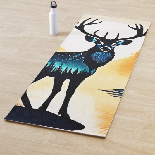 Mystischer Waldhirsch Yogamatte (Beispiel)