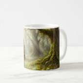 Mystischer Waldmagier Fantasy Kaffeetasse (VorderseiteRechts)