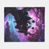 Mystischer Waldpanda Fleecedecke (Vorderseite (Horizontal))