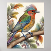 Mystischer Wasserbird in Zweigstelle 4:5 Poster (Vorne)