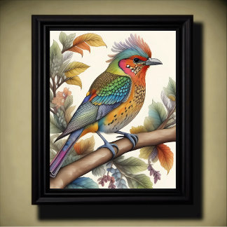 Mystischer Wasserbird in Zweigstelle 4:5 Poster