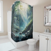 Mystischer Wasserfall Duschvorhang (Beispiel)