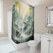 Mystischer Wasserfall Duschvorhang (Beispiel)