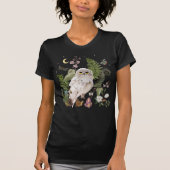 Mystischer weißer OWL-T - Shirt (Vorderseite)