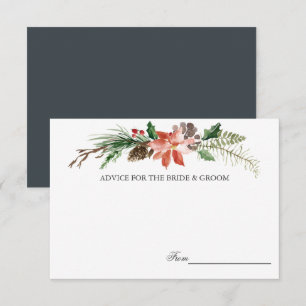 Mystischer Winter Hochzeitsratgeberkarten Einladung