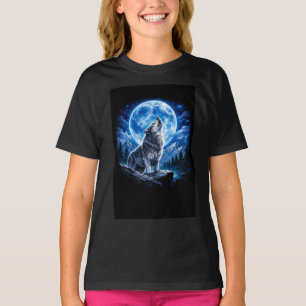Mystischer Wolf heult T-Shirt