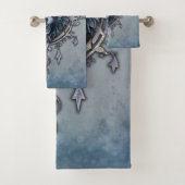 Mystischer Wolf Kopf. Badhandtuch Set (Insitu)