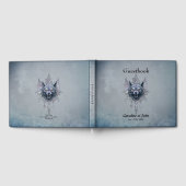 Mystischer Wolf Kopf. Gästebuch (Voll)