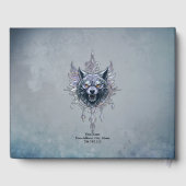 Mystischer Wolf Kopf. Gästebuch (Rückseite)