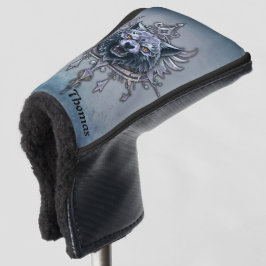 Mystischer Wolf Kopf. Golf Headcover