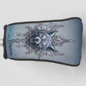 Mystischer Wolf Kopf. Golf Headcover (Vorderseite)