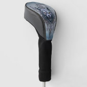 Mystischer Wolf Kopf. Golf Headcover (angewinkelt)