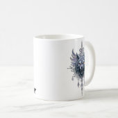 Mystischer Wolf Kopf. Kaffeetasse (VorderseiteRechts)