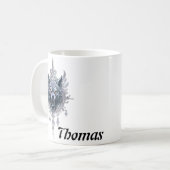 Mystischer Wolf Kopf. Kaffeetasse (Vorderseite Links)