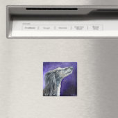 Mystischer Wolfshund-Magnet Magnet (In Situ (Geschirrspüler))