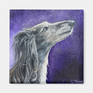 Mystischer Wolfshund-Magnet Magnet