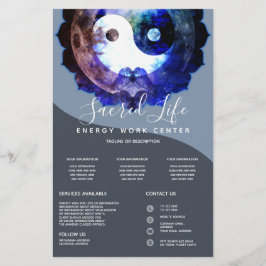 Mystischer Yin Yang, spiritueller Holistischer Die Flyer