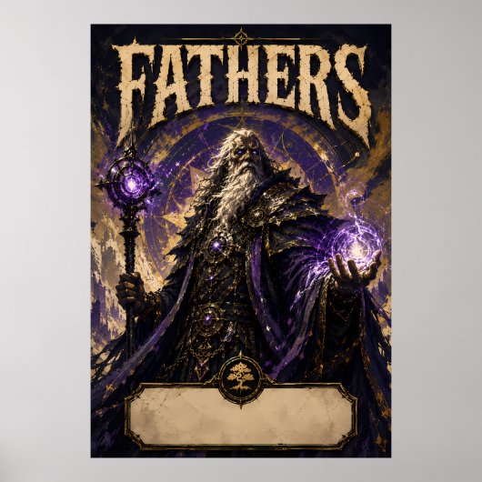 Mystischer Zauberervater Poster (Vorne)