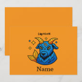 Mystischer Zodiak Steinbock Seebock Astrologie Einladung (Vorne/Hinten)