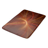 Mystisches Abstraktes Fraktal Kunst Moderne, warme Badematte (Schrägansicht)