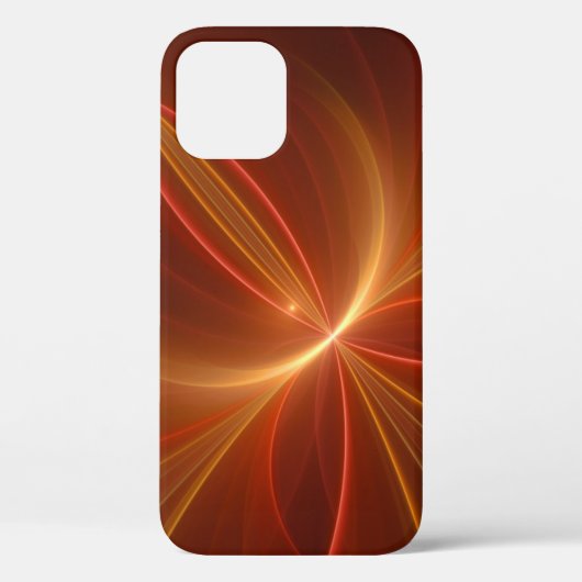 Mystisches Abstraktes Fraktal Kunst Moderne, warme Case-Mate iPhone Hülle (Rückseite)