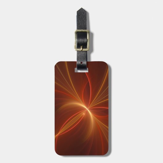 Mystisches Abstraktes Fraktal Kunst Moderne, warme Gepäckanhänger (Vorderseite vertikal)