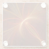 Mystisches Abstraktes Fraktal Kunst Moderne, warme Glasuntersetzer (Rückseite)