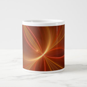 Mystisches Abstraktes Fraktal Kunst Moderne, warme Jumbo-Tasse